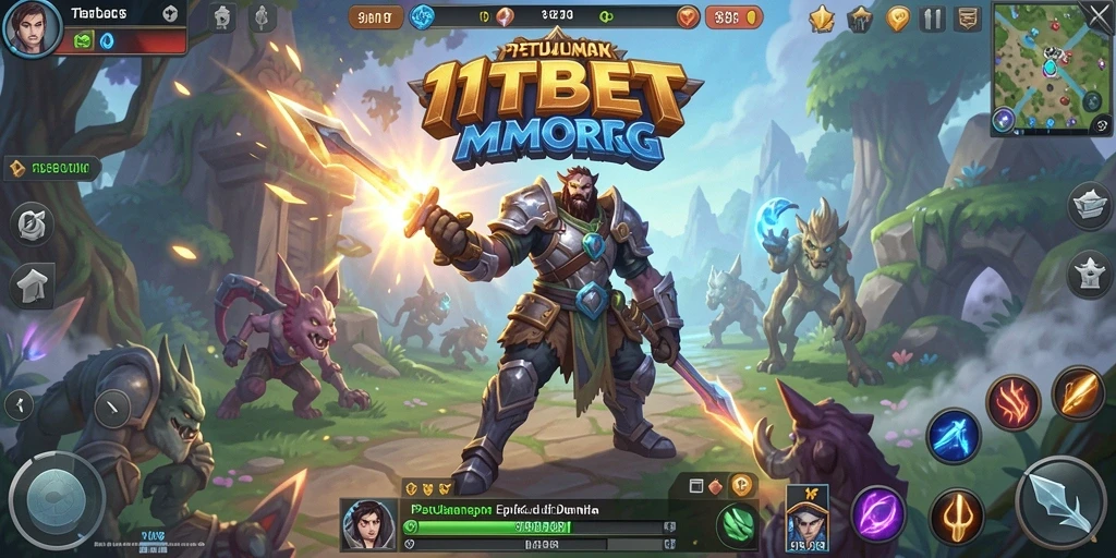 Gameplay seru dan mendebarkan di 11TBET MMORPG.