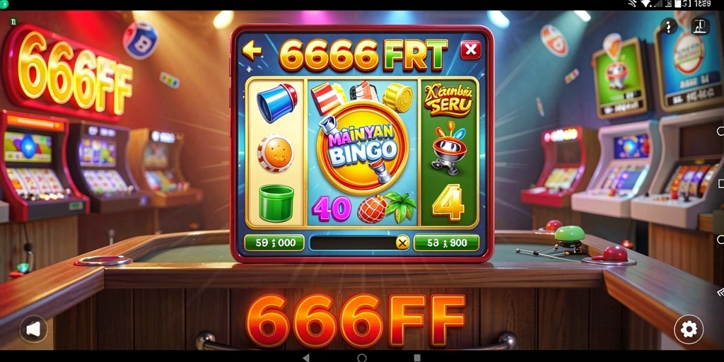 Screenshot gameplay menunjukkan keseruan bermain Bingo di 666FF.