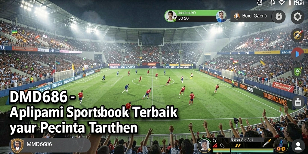 Tampilan menarik dari gameplay di aplikasi Sportsbook DMD686.