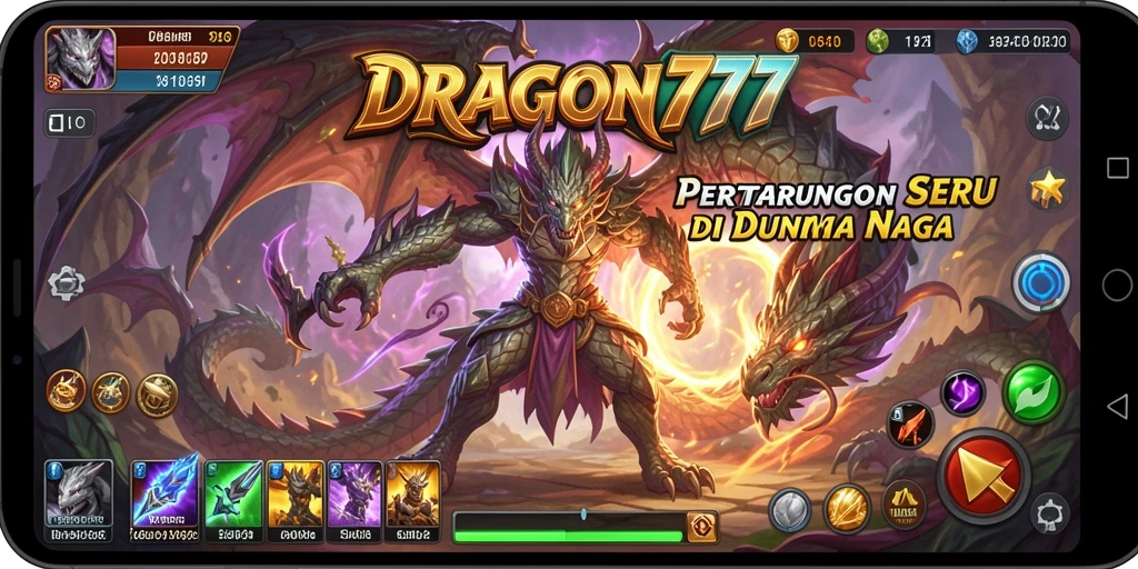 Tangkapan layar menunjukkan pertarungan mendebarkan di dunia <strong>DRAGON777</strong>.