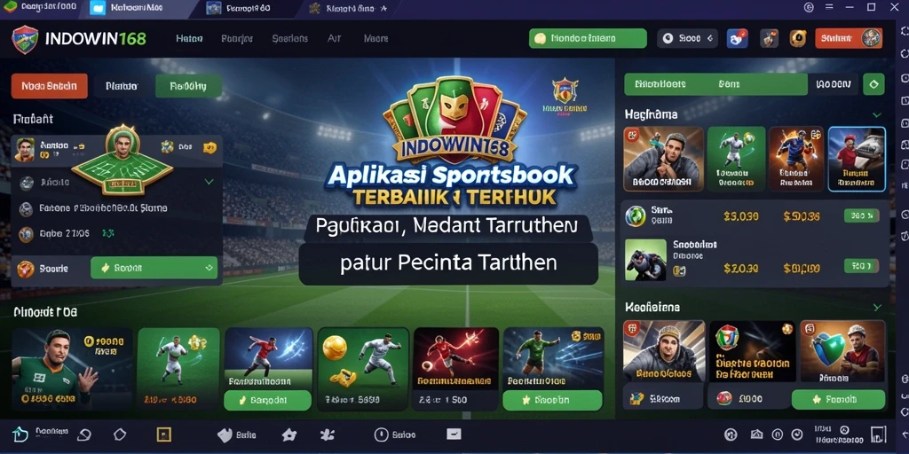 Tampilan screenshot INDOWIN168 menunjukkan fitur taruhan olahraga yang menarik.