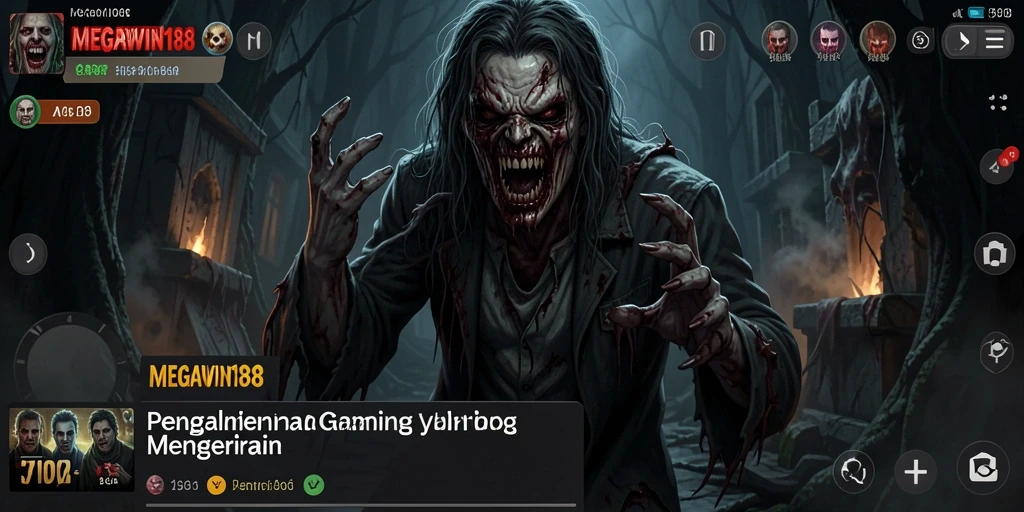Gameplay seram di MEGAWIN188 dengan suasana mencekam.