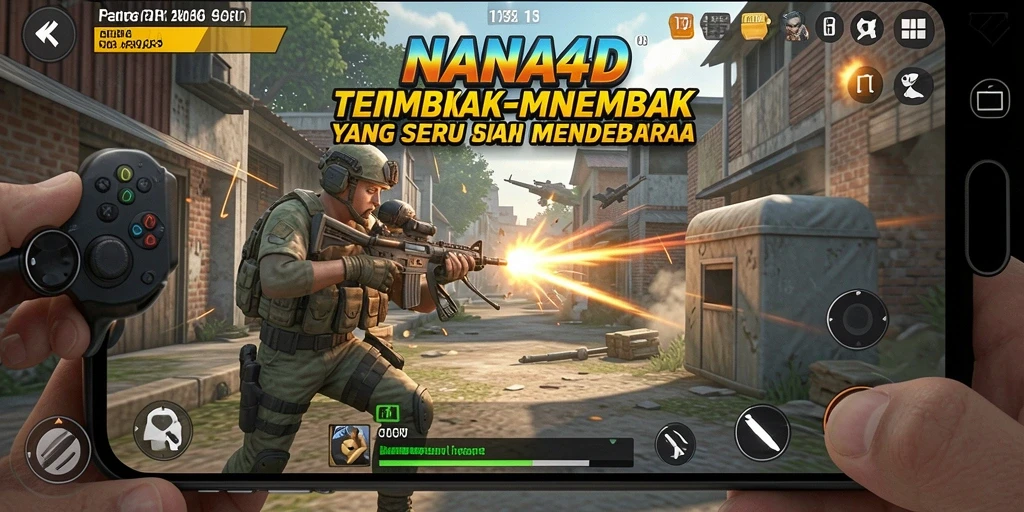 Gameplay menarik dengan aksi tembak-menembak yang seru di NANA4D.