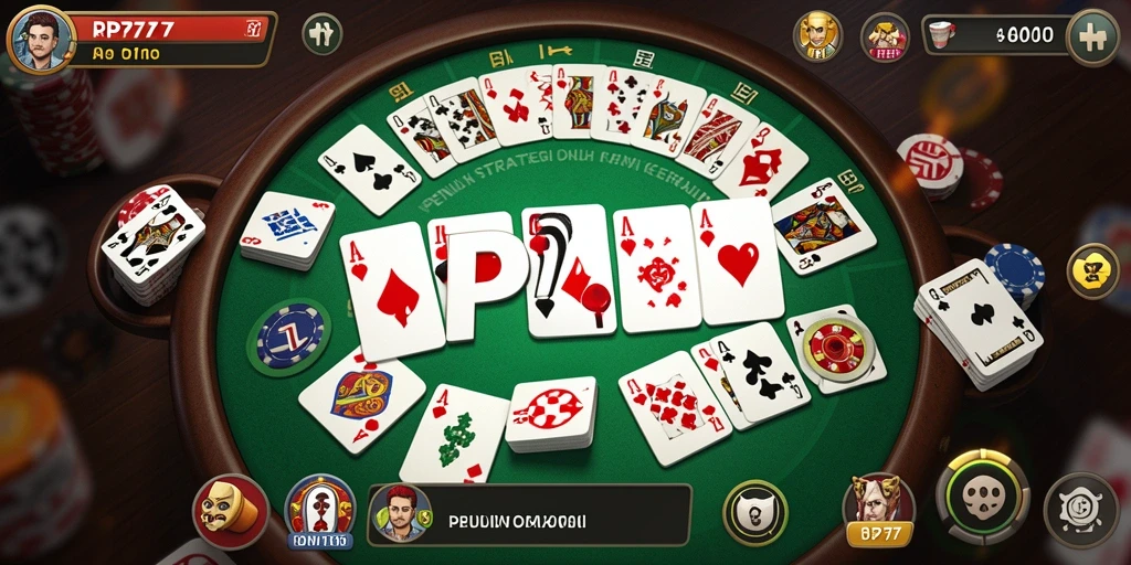 Screenshot gameplay Domino RP777 yang menampilkan keseruan permainan.