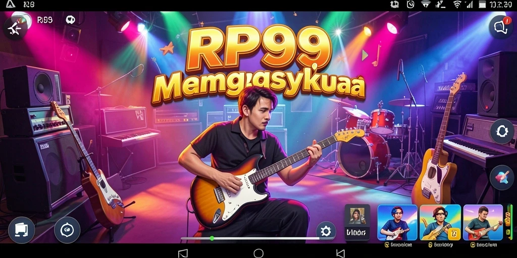 Gameplay RP99 menampilkan momen seru bermain musik.