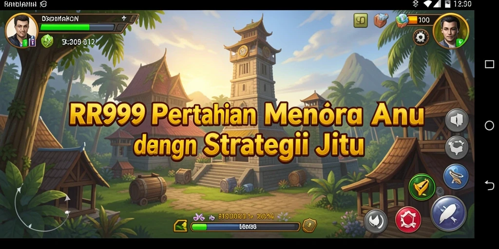 Tampilan gameplay menegangkan dari RR999 dengan berbagai menara dan musuh yang beragam.