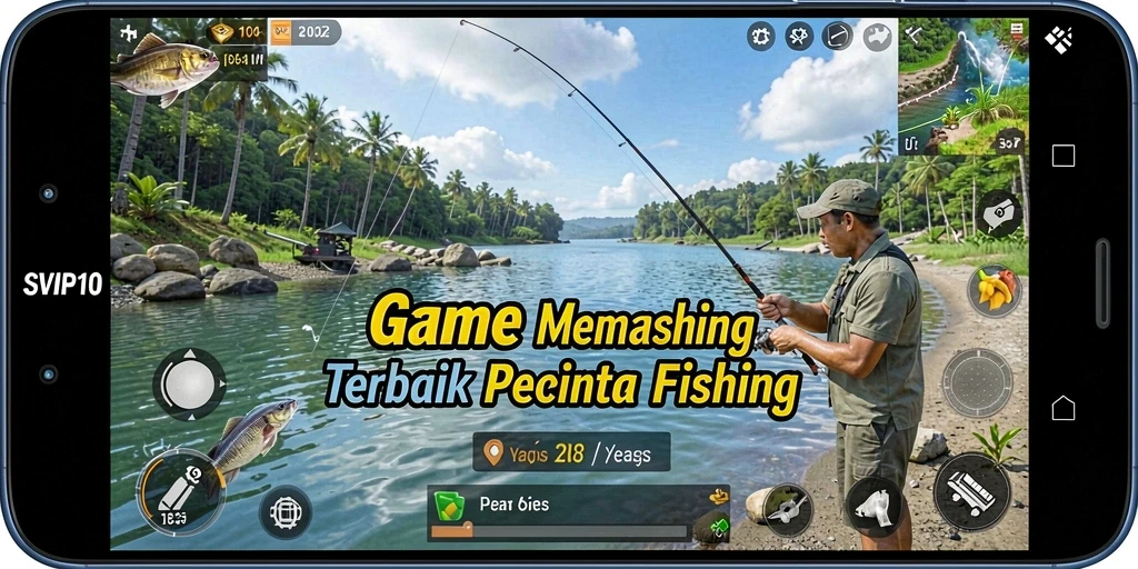 Tampilan gameplay menarik dari SVIP10 yang memamerkan pengalaman memancing yang seru.