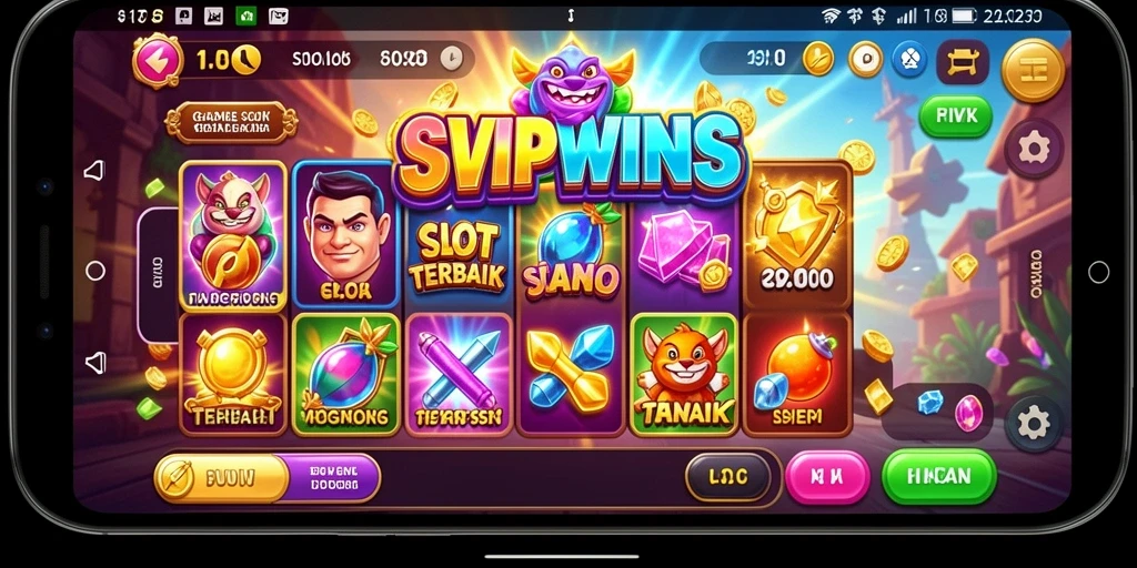 Gameplay SVIPWINS menampilkan suasana kasino yang mendebarkan.