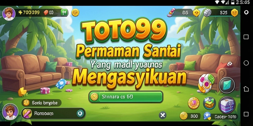 Screenshot utama TOTO99 menampilkan gameplay yang ceria dan mengasyikkan.